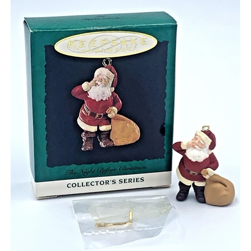 Hallmark Keepsake Miniature Ornament~The Night Before Christmas~#4~Dated 1995‎